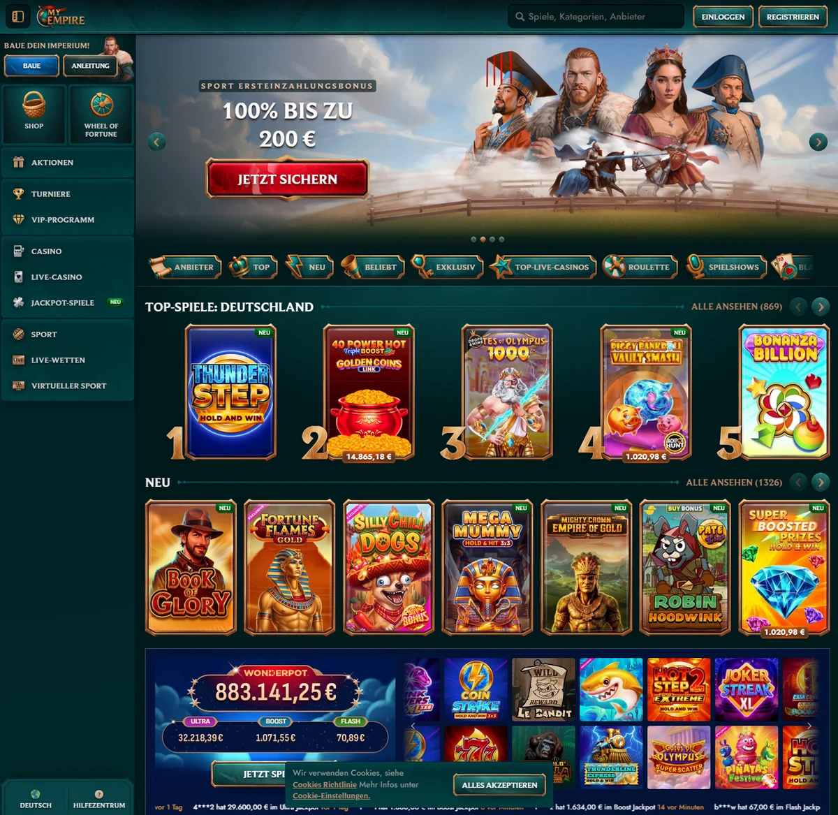 myempire casino